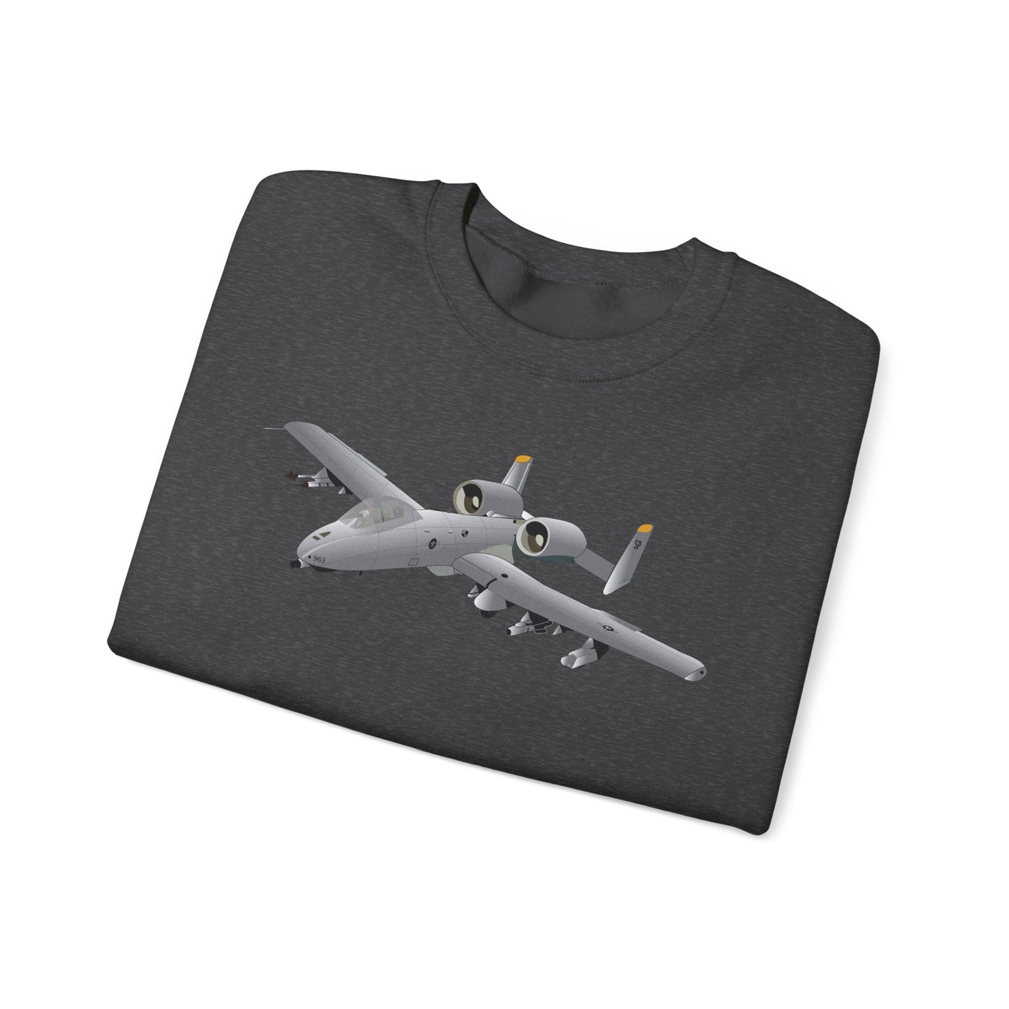 Crewneck Sweatshirt - Aircraft - A10 - Front - Top - Oblique X 300