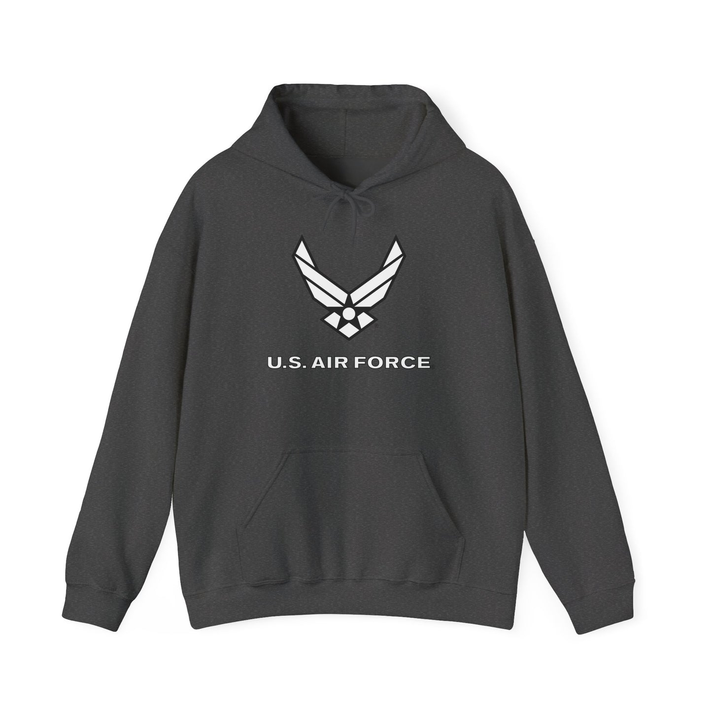 Unisex Heavy Blend Hooded Sweatshirt - USAF Logo, TM Txt - U S Air Force - LA