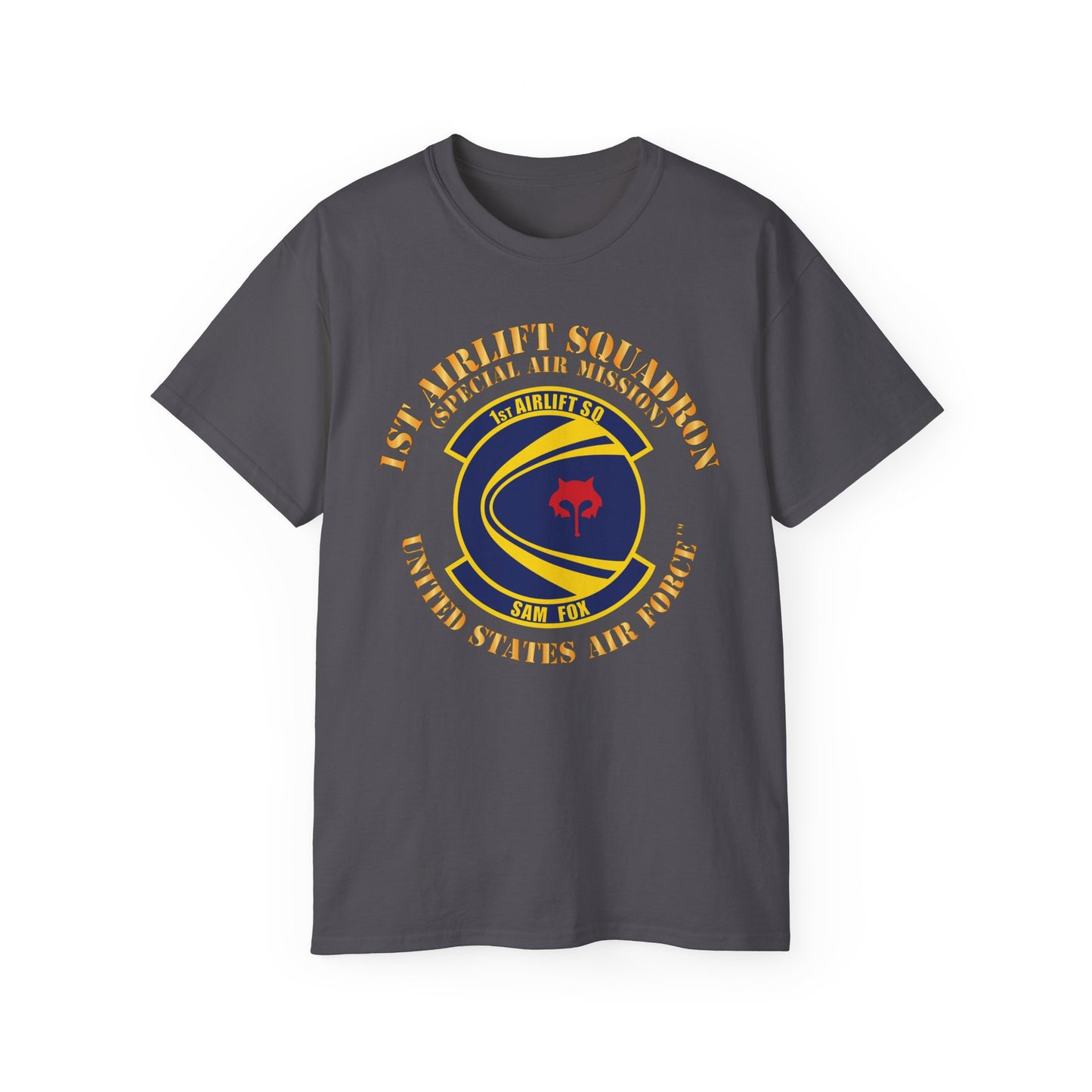 Unisex Ultra Cotton Tee - USAF - 1st Airlift Squadron X 300