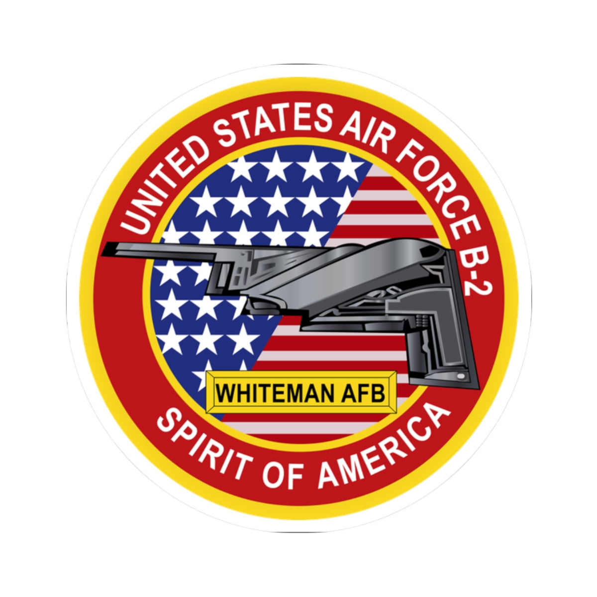 Kiss-Cut Stickers - USAF - B2 - Spirit - Stealth Bomber wo Txt