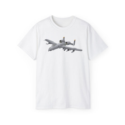 Unisex Ultra Cotton Tee - Aircraft - A10 - Front - Top - Oblique X 300