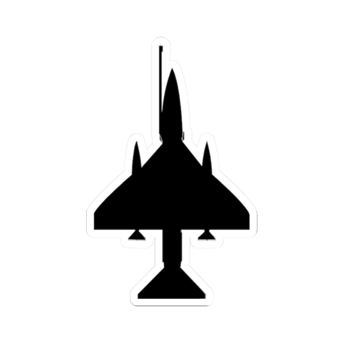 Kiss-Cut Stickers - Aircraft - A-4 SkyHawk - Top - Silhouette X 300
