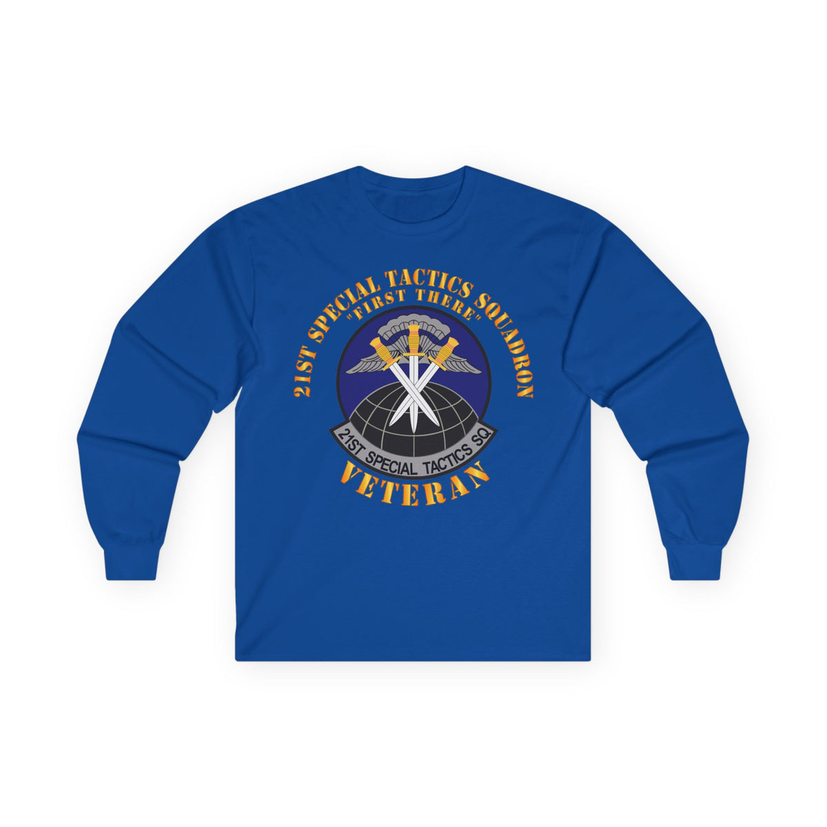 Unisex Ultra Cotton Long Sleeve Tee - USAF - 21st Special Tactics Squadron - First There -Veteran