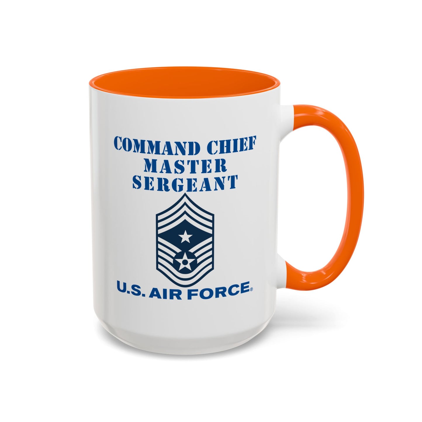 Accent Coffee Mug (11oz & 15oz) - USAF - Command Chief Master Sergeant (E9c) - 2020 - US Air Force w Text X 300