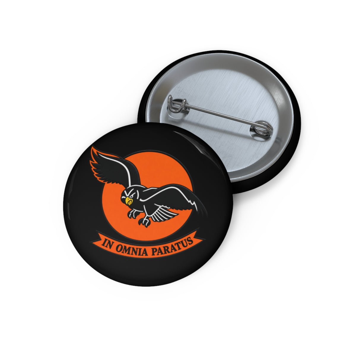 Custom Pin Button - 98th Fighter-Interceptor Squadron - SSI - wo Txt - 3D - Transparent