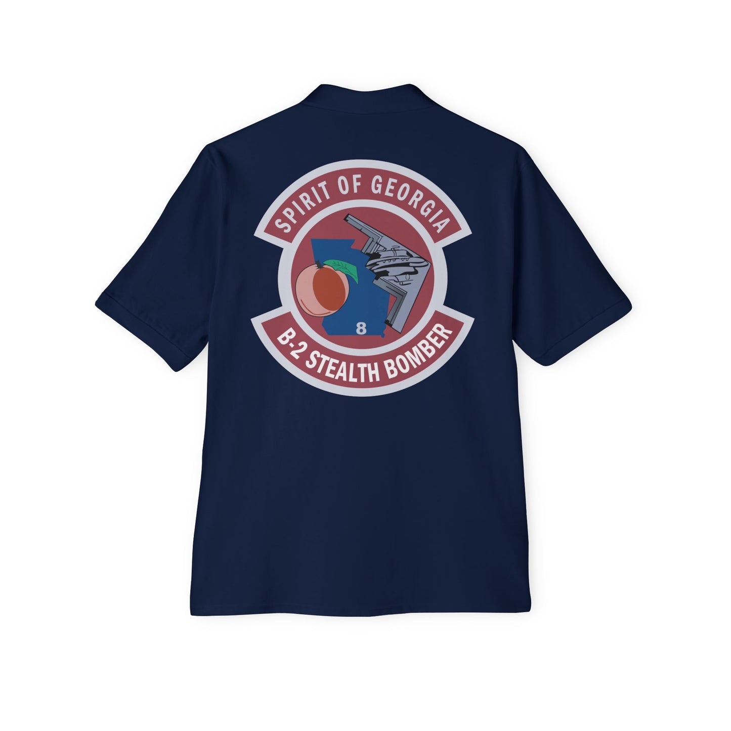 Men's Piqué Polo - USAF - B2 - Spirit of Georgia - Stealth Bomber wo txt X 300