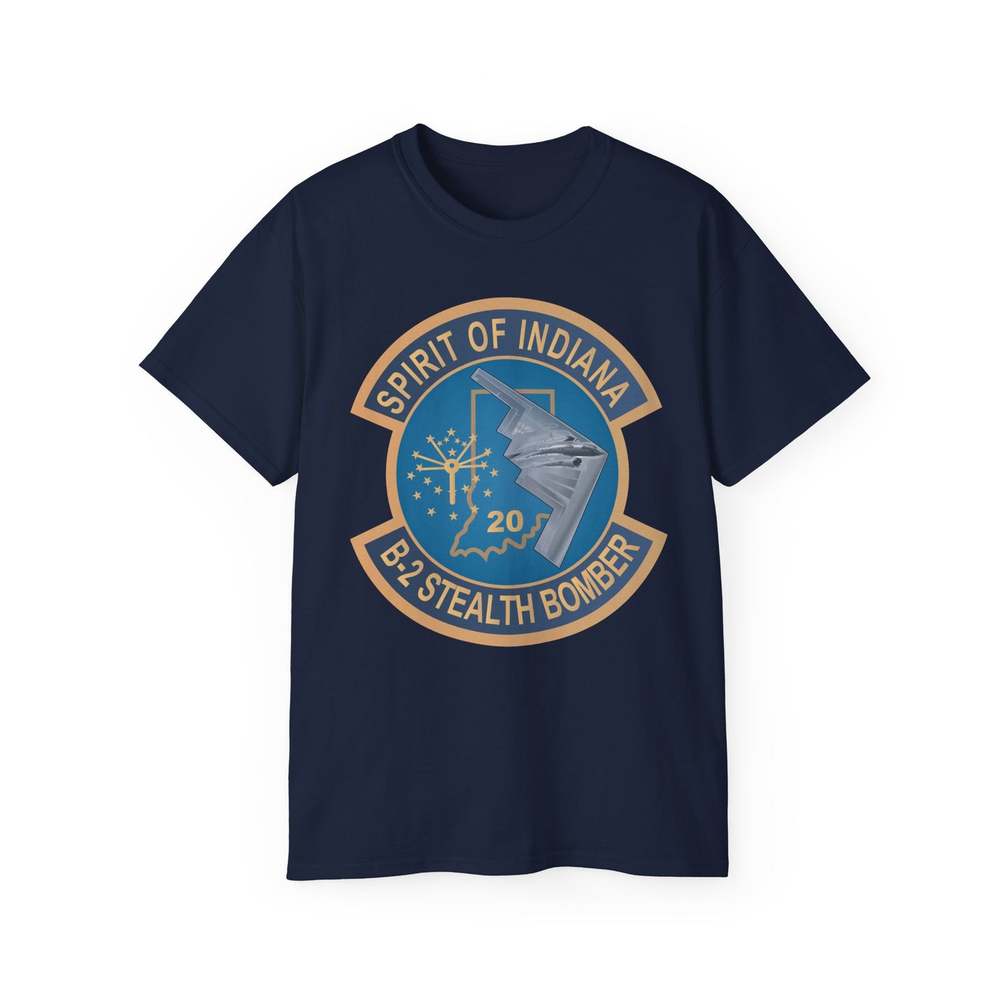 Unisex Ultra Cotton Tee - USAF - B2 - Spirit of Indiana - Stealth Bomber wo txt X 300