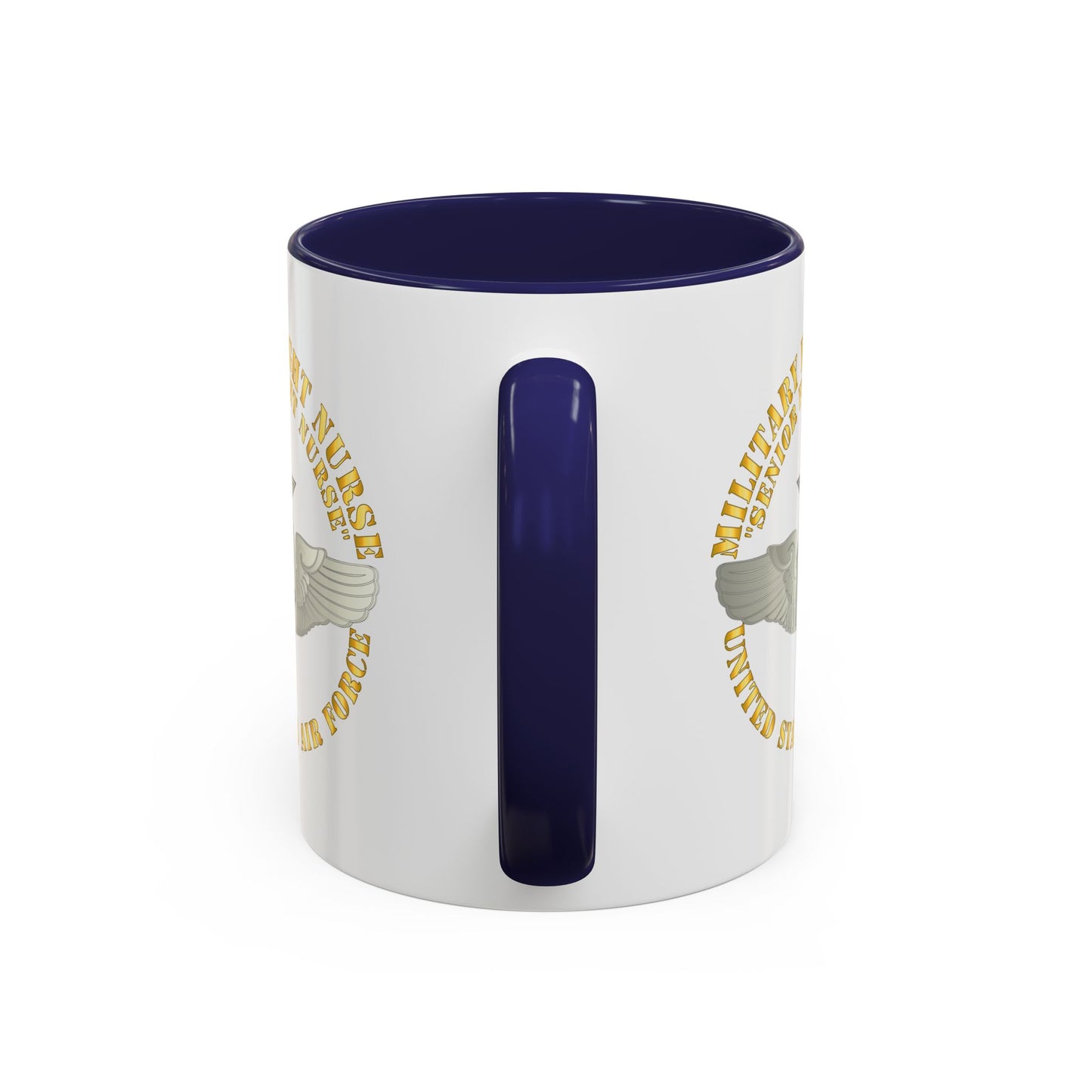 Accent Coffee Mug (11oz & 15oz) - USAF - Military Flight Nurse - Flight Nurse - Senior