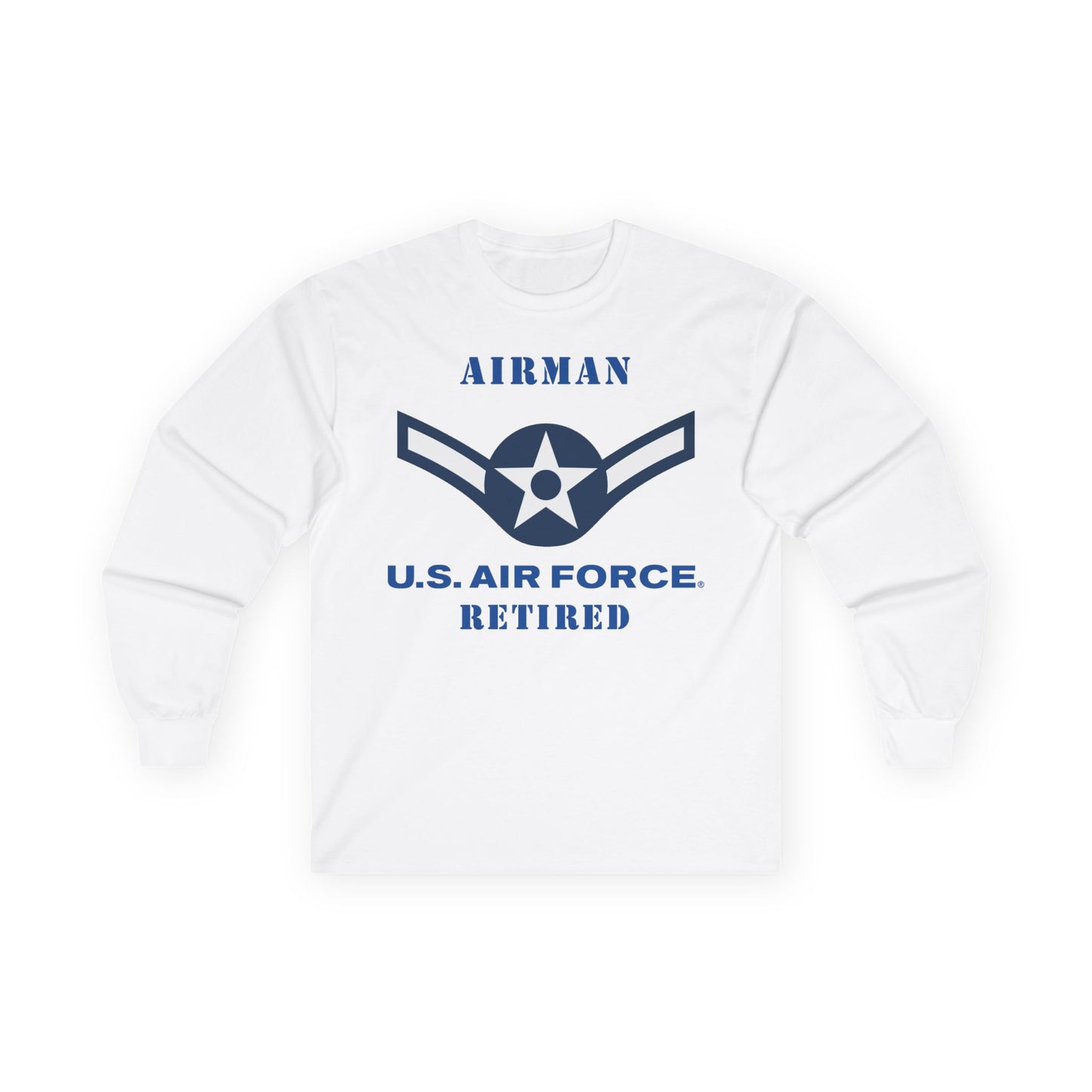 Unisex Ultra Cotton Long Sleeve Tee - USAF - Airman (E2) - 2020 - US Air Force - Retired