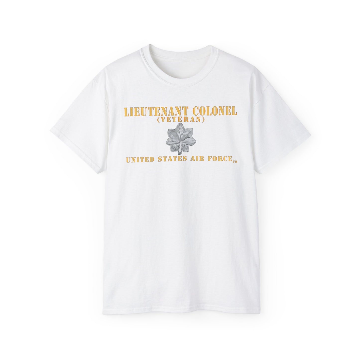 Unisex Ultra Cotton Tee - USAF - Lieutenant Colonel - LTC - Veteran - Flat - TM X 300