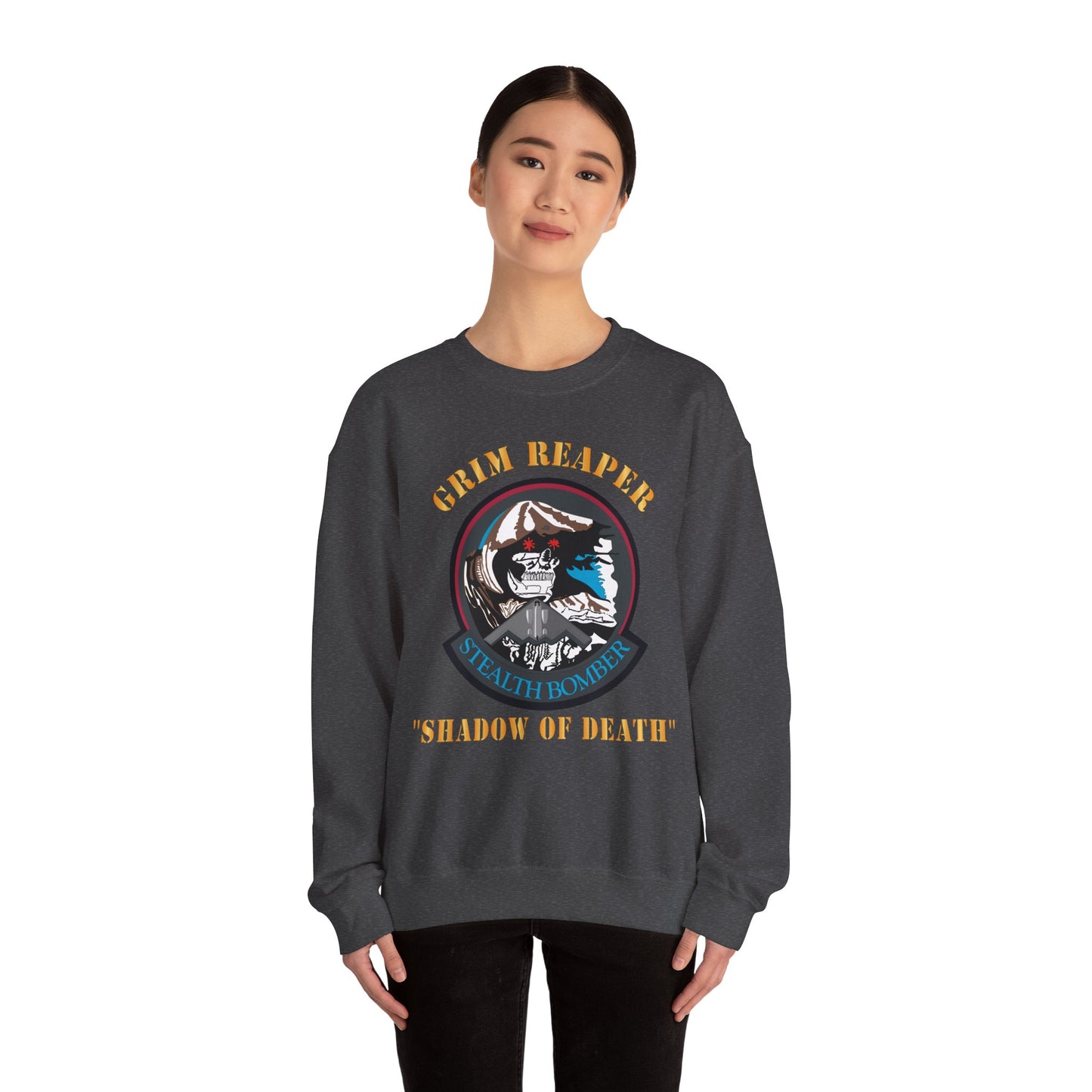 Crewneck Sweatshirt - USAF - B2 - Grim Reaper - Stealth Bomber X 300