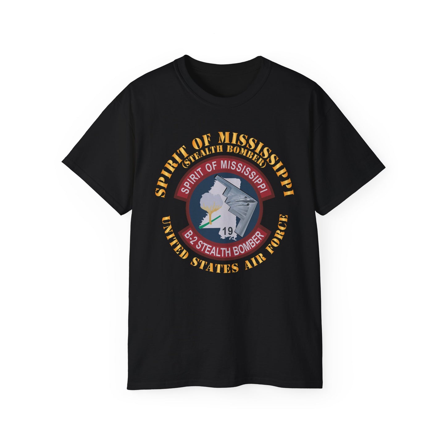 Unisex Ultra Cotton Tee - USAF - B2 - Spirit of Mississippi - Stealth Bomber X 300