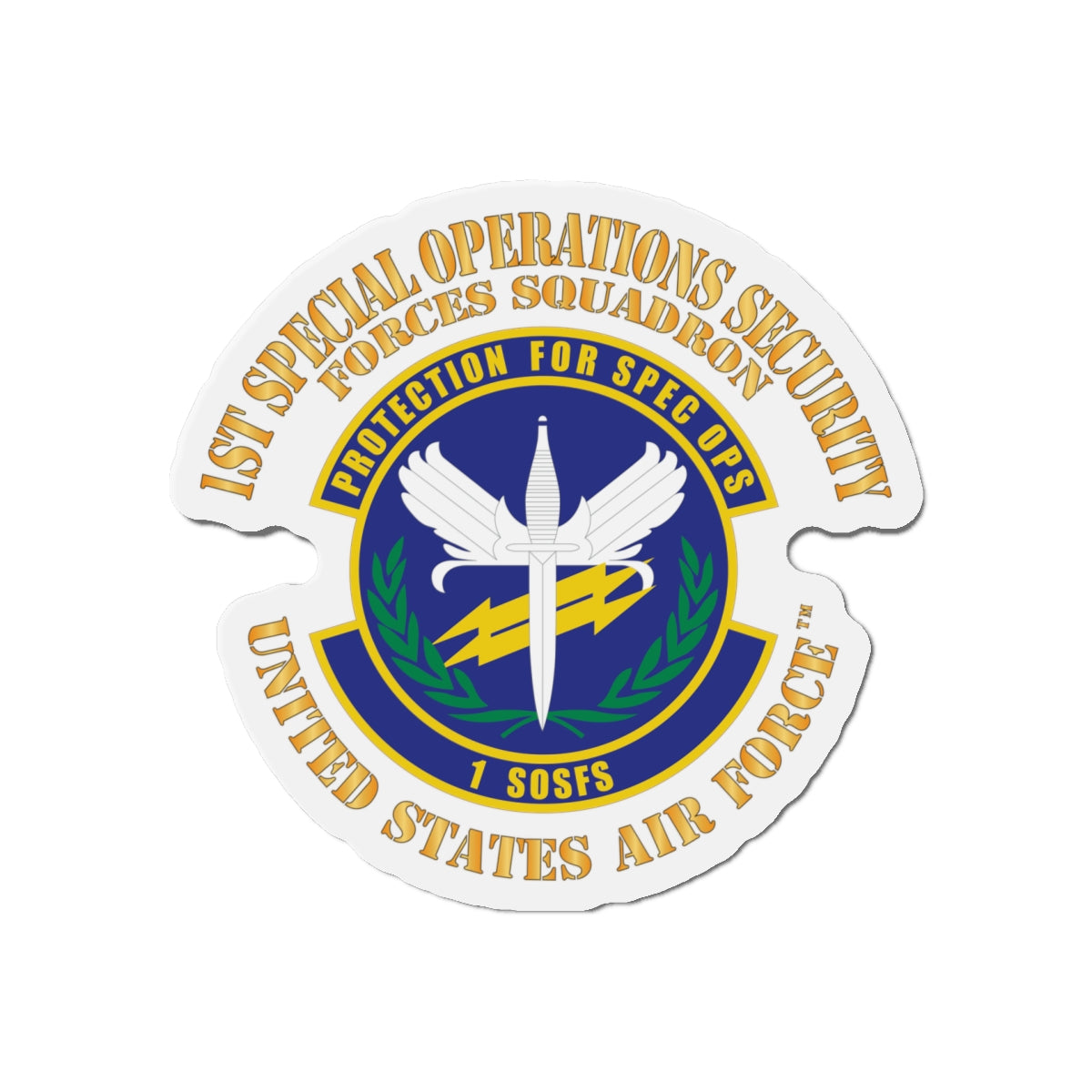 Die-Cut Magnet - USAF - 1st Special Operations Security Forces Squadron X 300
