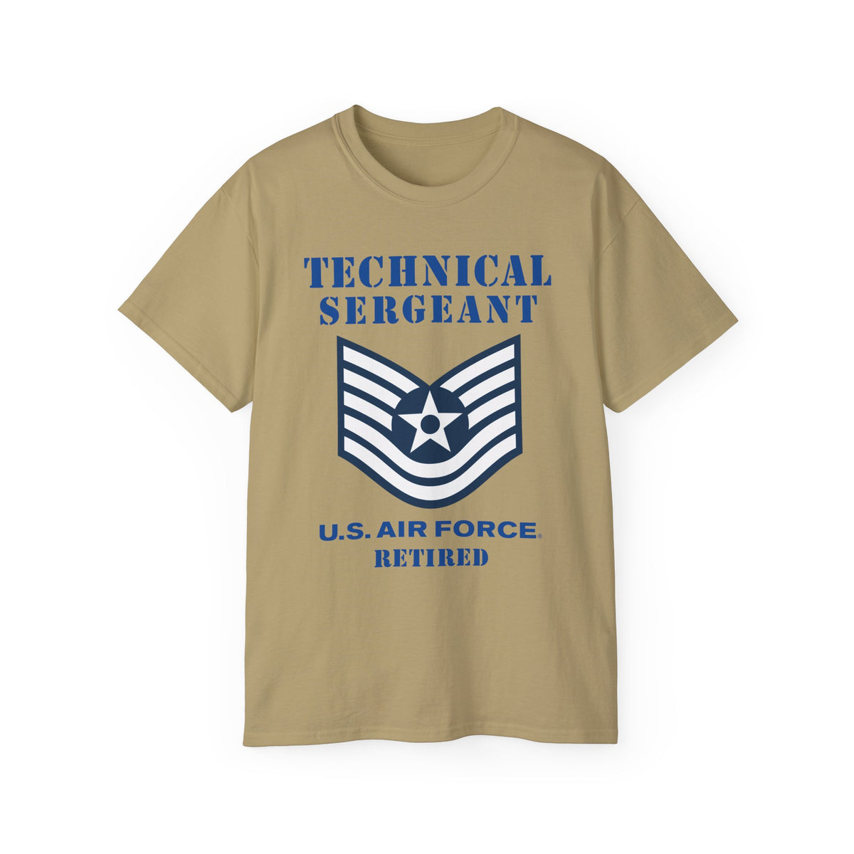 Unisex Ultra Cotton Tee - USAF - Technical Sergeant (E6) - 2020 - Retired