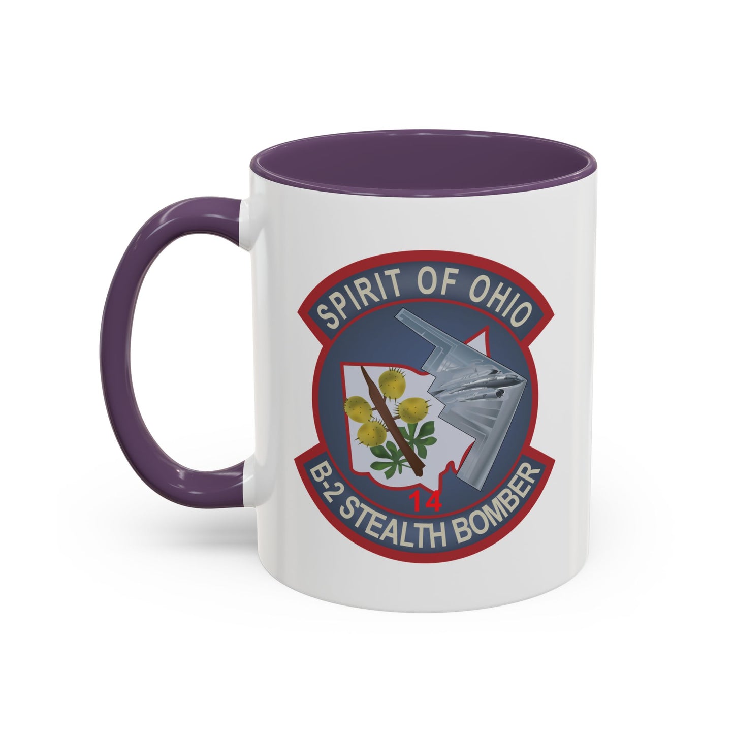 Accent Coffee Mug (11oz & 15oz) - USAF - B2 - Spirit of Ohio - Stealth Bomber wo txt X 300