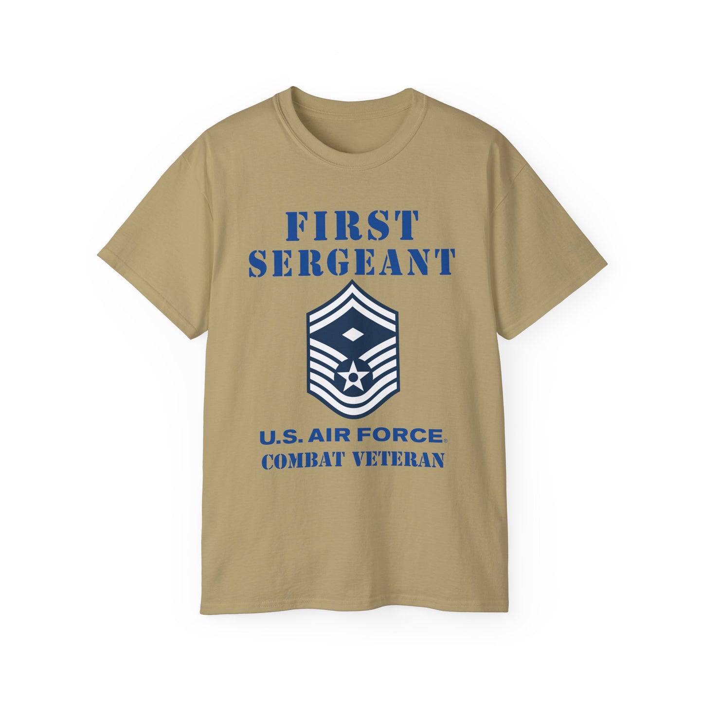 Unisex Ultra Cotton Tee - USAF - First Sergeant (E8b) - 2020 - Combat Veteran
