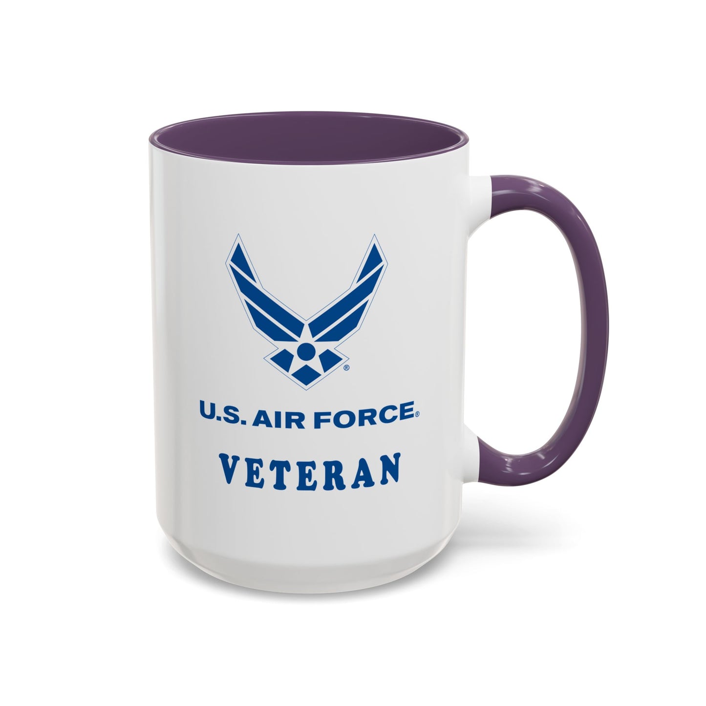 Accent Coffee Mug (11oz & 15oz) - USAF - Air Force - Veteran X 300