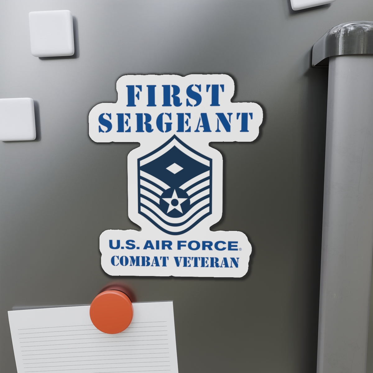 Die-Cut Magnet - USAF - First Sergeant (E7b) - 2020 - Combat Veteran