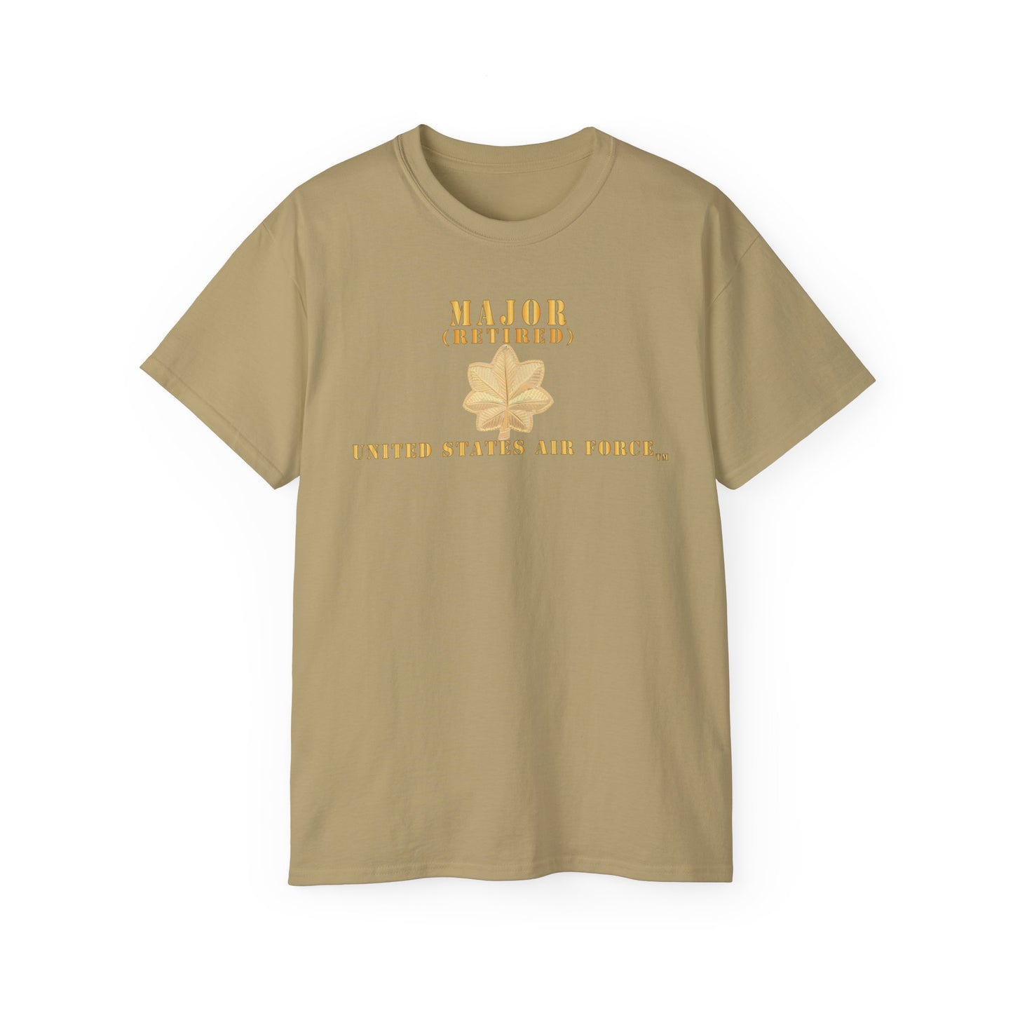 Unisex Ultra Cotton Tee - USAF - Major - MAJ - Retired X 300