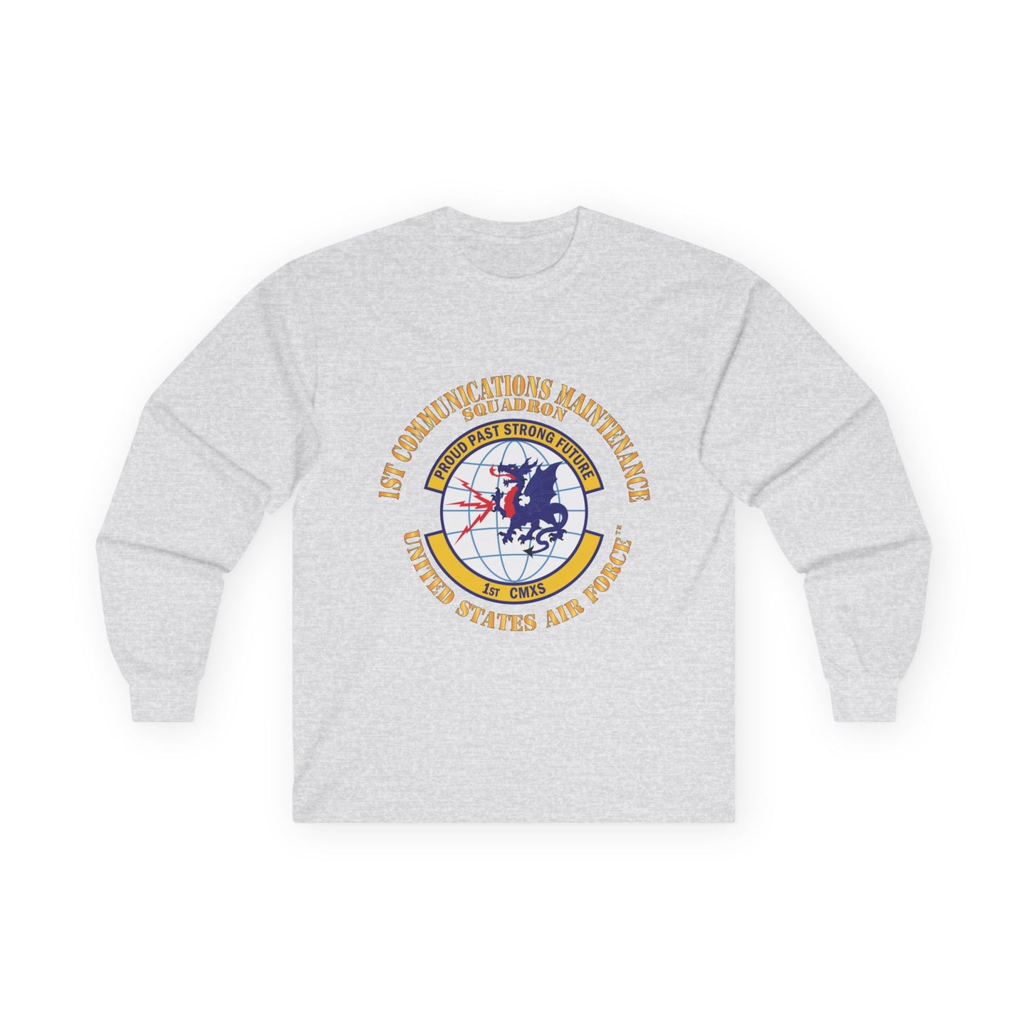 Unisex Ultra Cotton Long Sleeve Tee - USAF - 1st Communications Maintenance Squadron(USAFE) X 300