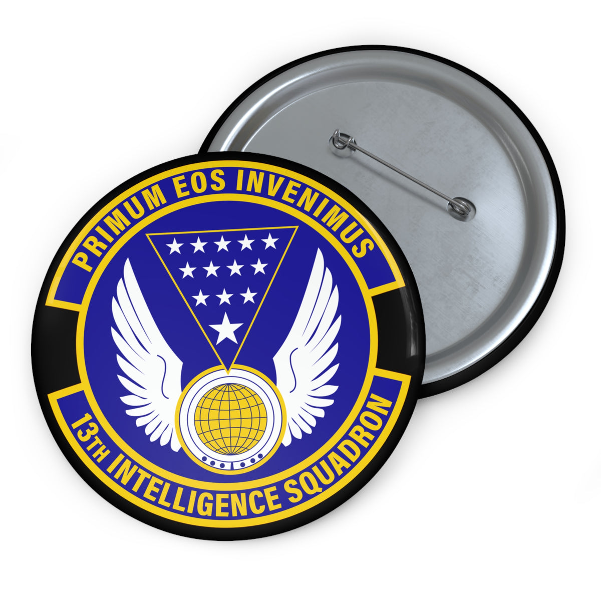 Custom Pin Button - USAF - 13th Intelligence Squadron wo txt