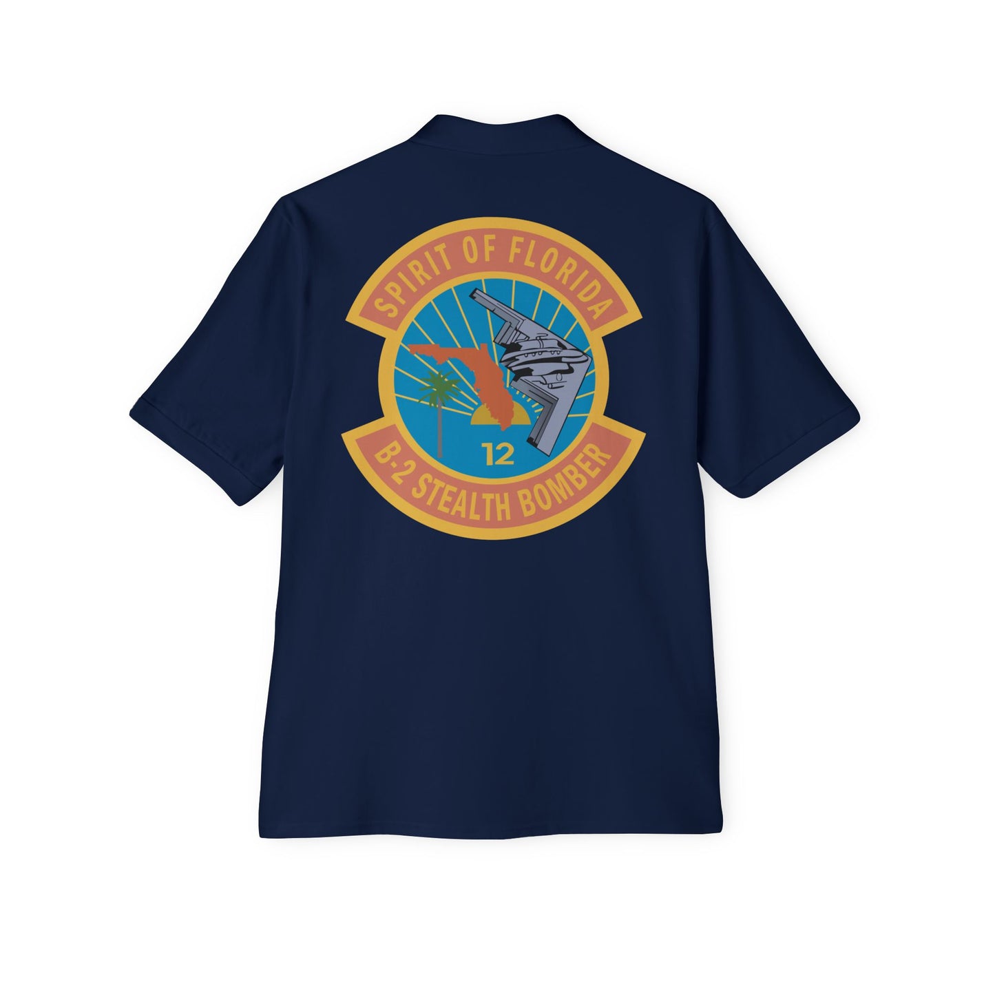 Men's Piqué Polo - USAF - B2 - Spirit of Florida - Stealth Bomber wo txt X 300
