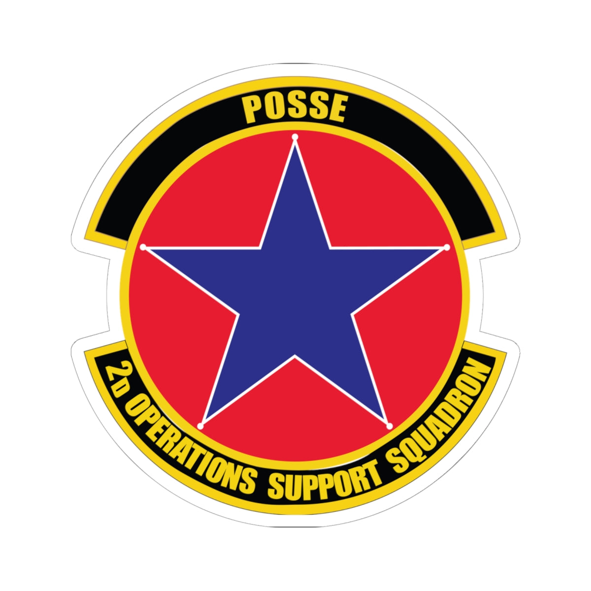 Kiss-Cut Stickers - USAF - 2nd Operations Support Squadron wo txt