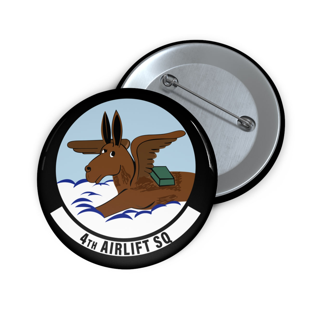 Custom Pin Button - USAF - 4th Airlift Squadron wo txt X 300