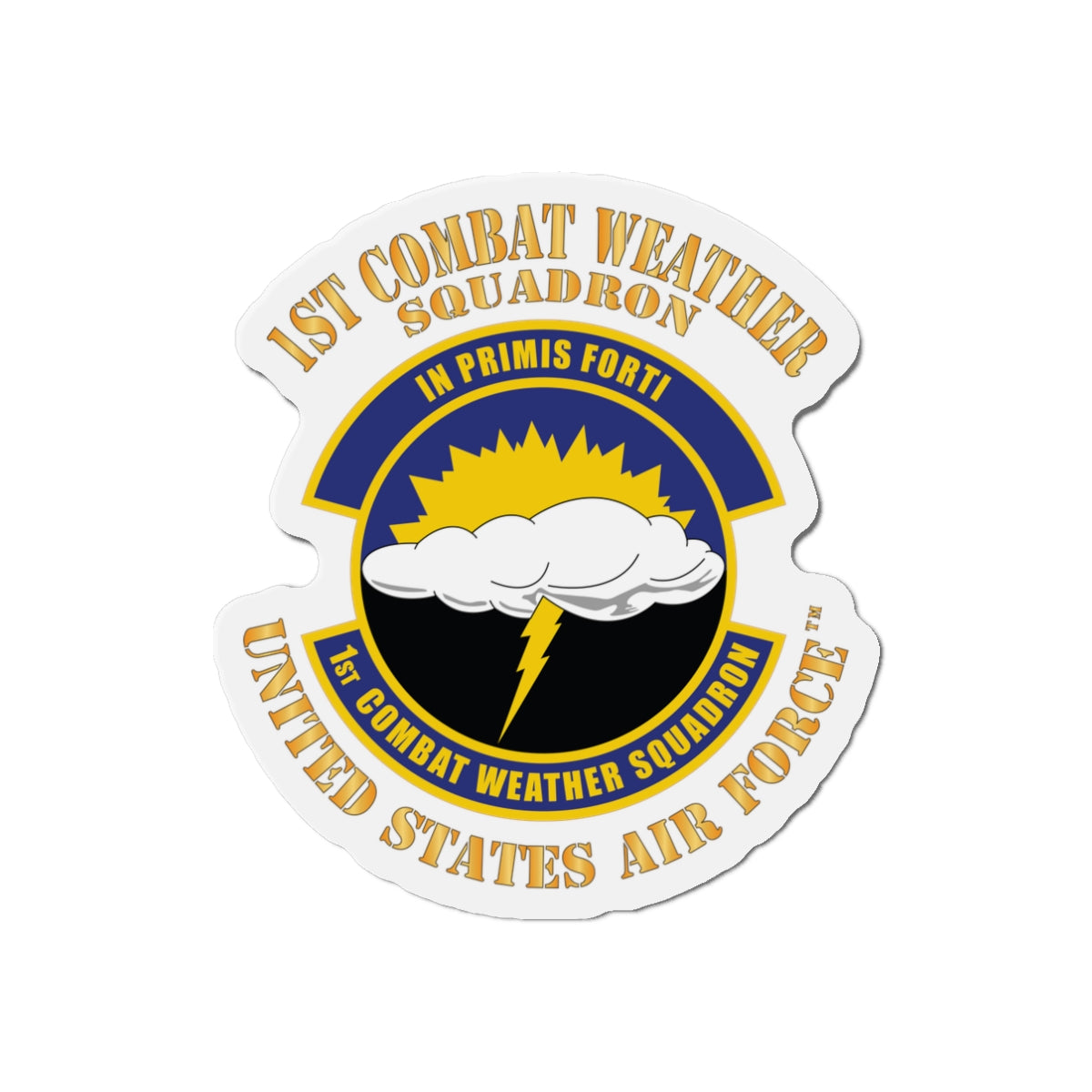 Die-Cut Magnet - USAF - 1st Combat Weather Squadron