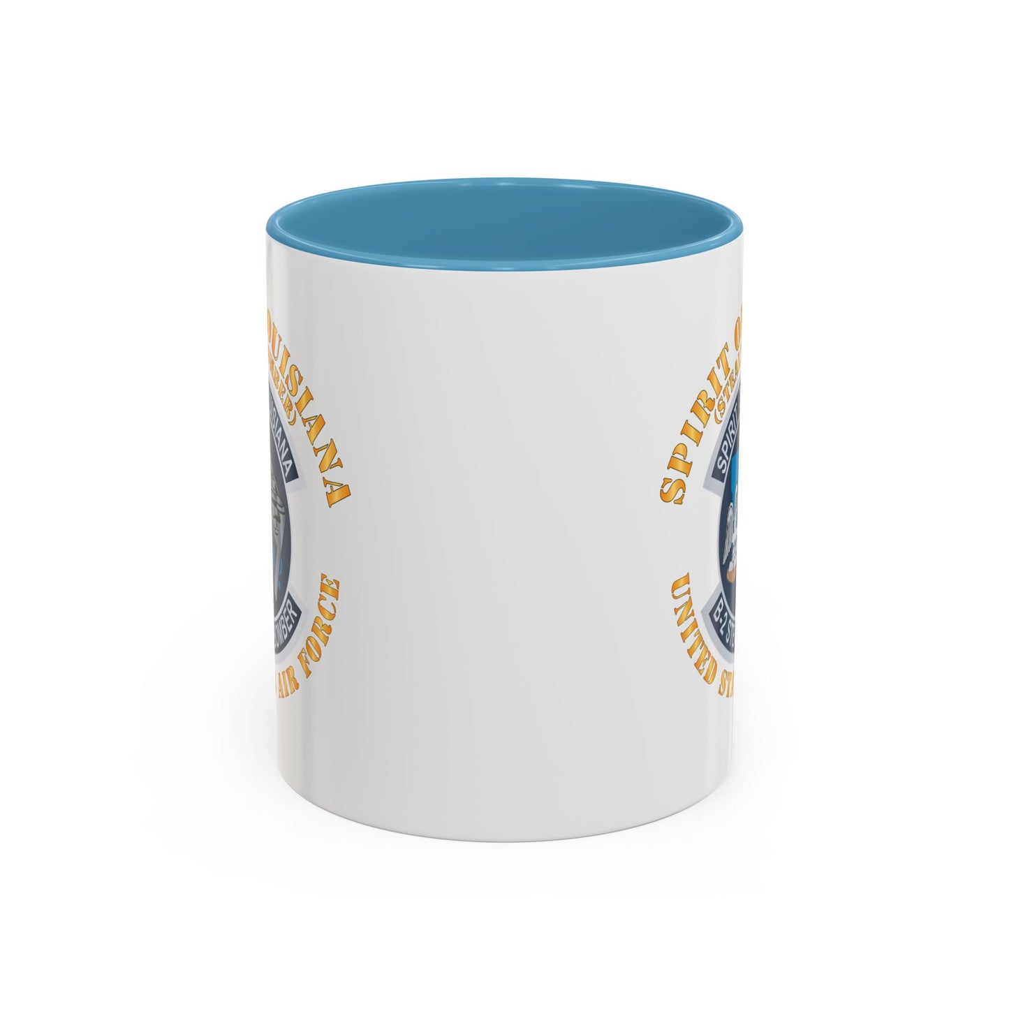 Accent Coffee Mug (11oz & 15oz) - USAF - B2 - Spirit of Louisiana - Stealth Bomber X 300