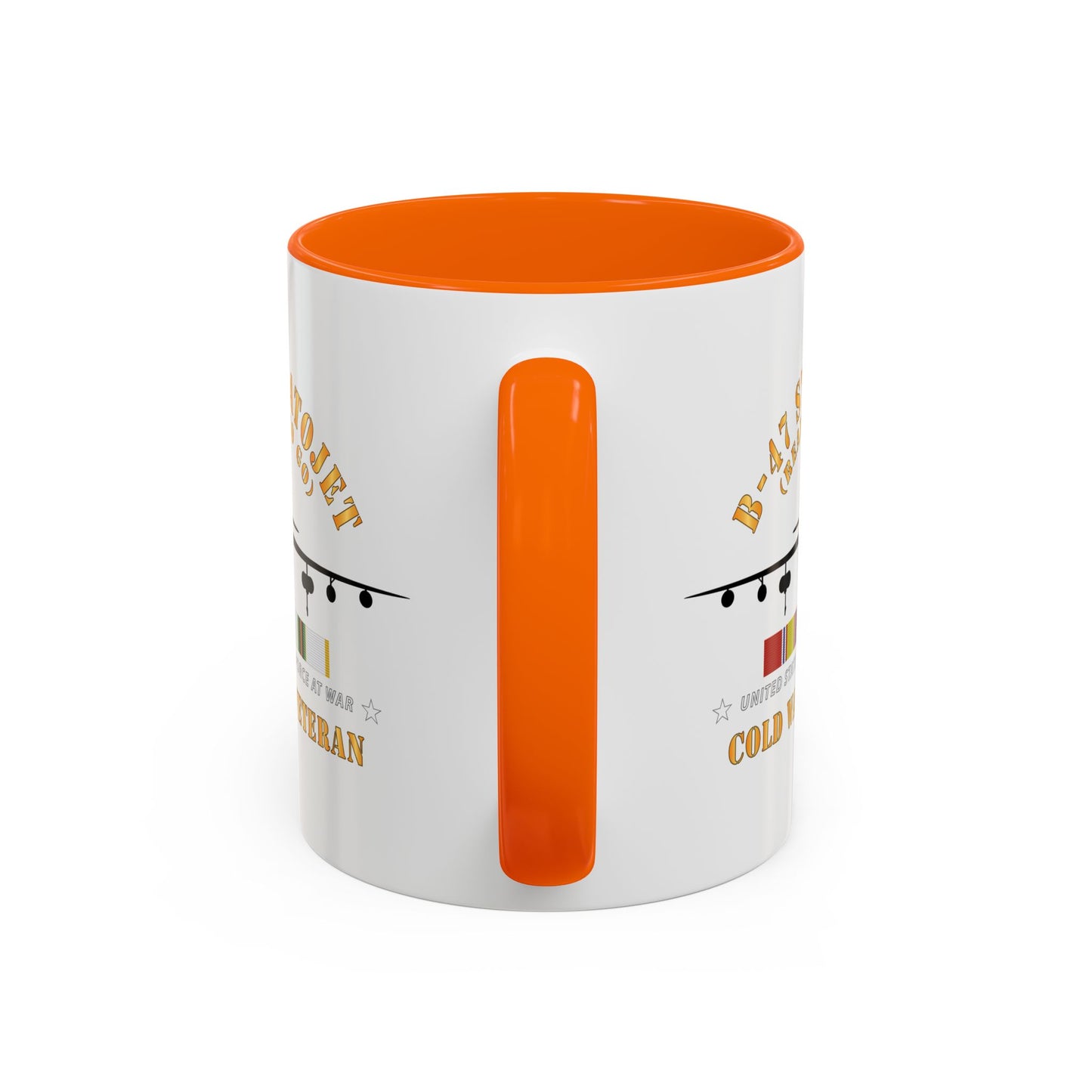 Accent Coffee Mug (11oz & 15oz) - USAF - B-47 Stratojet - Ready to Go - Silhouette - Cold War Veteran X 300