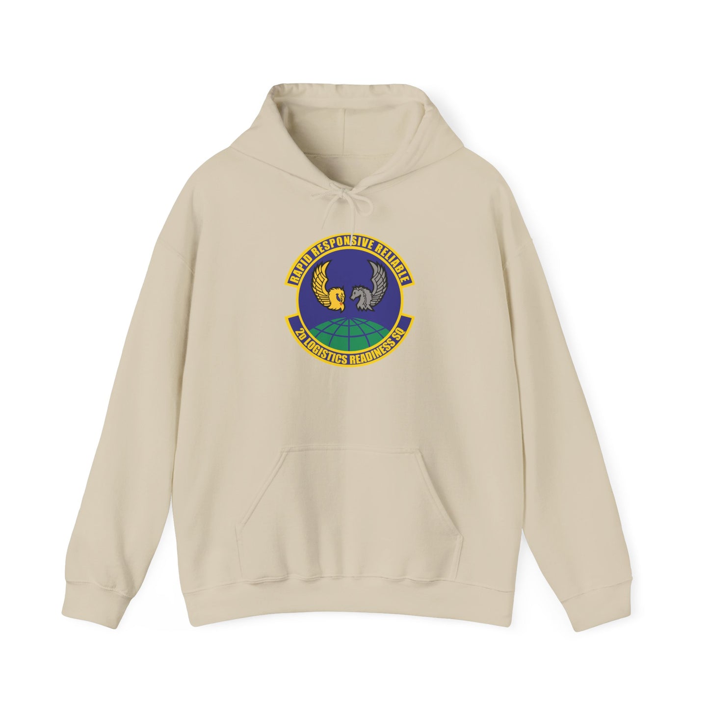 Unisex Heavy Blend Hooded Sweatshirt - USAF - 2d Logistics Readiness Squadron wo txt