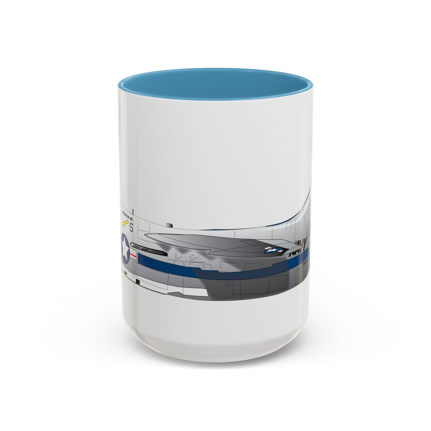 Accent Coffee Mug (11oz & 15oz) - Aircraft - Navy - A-7B Corsair II - Side X 300