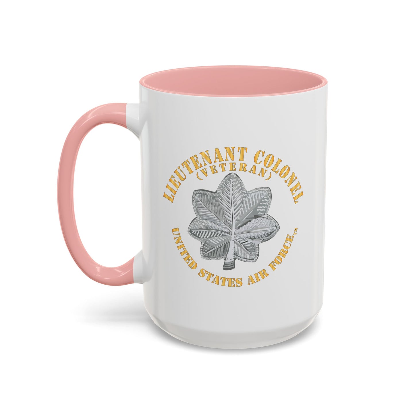 Accent Coffee Mug (11oz & 15oz) - USAF - Lieutenant Colonel - LTC - Veteran - TM X 300
