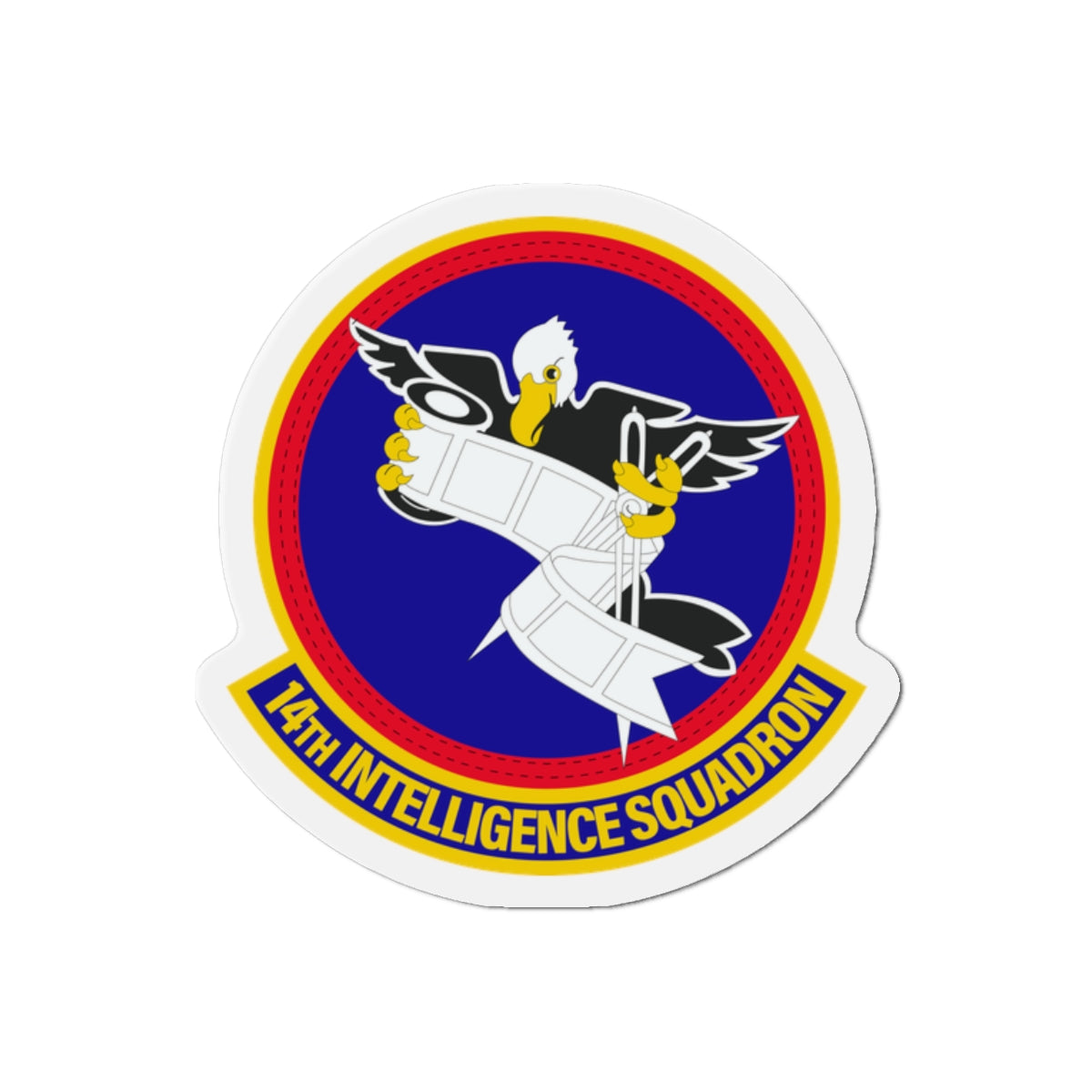 Die-Cut Magnet - USAF - 14th Intelligence Squadron wo txt