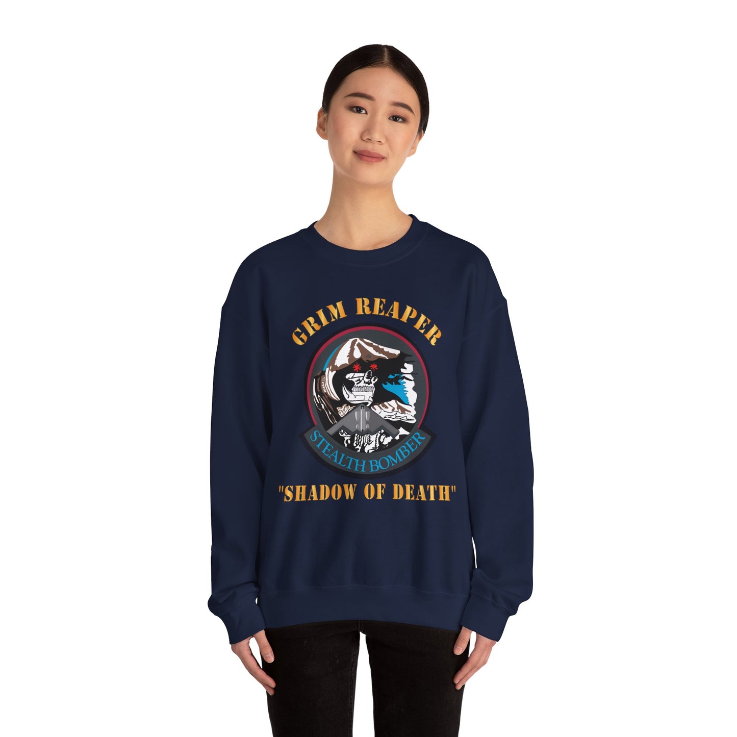 Crewneck Sweatshirt - USAF - B2 - Grim Reaper - Stealth Bomber X 300