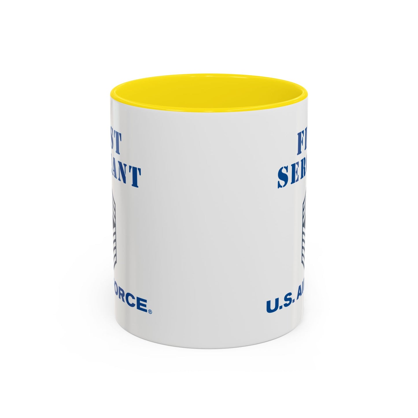 Accent Coffee Mug (11oz & 15oz) - USAF - First Sergeant (E9b) - 2020 - US Air Force w Text X 300