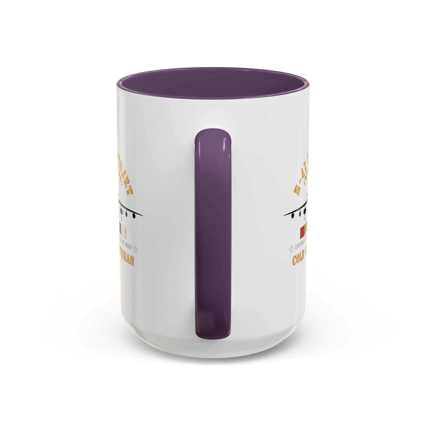Accent Coffee Mug (11oz & 15oz) - USAF - B-47 Stratojet - Ready to Go - Silhouette - Cold War Veteran X 300
