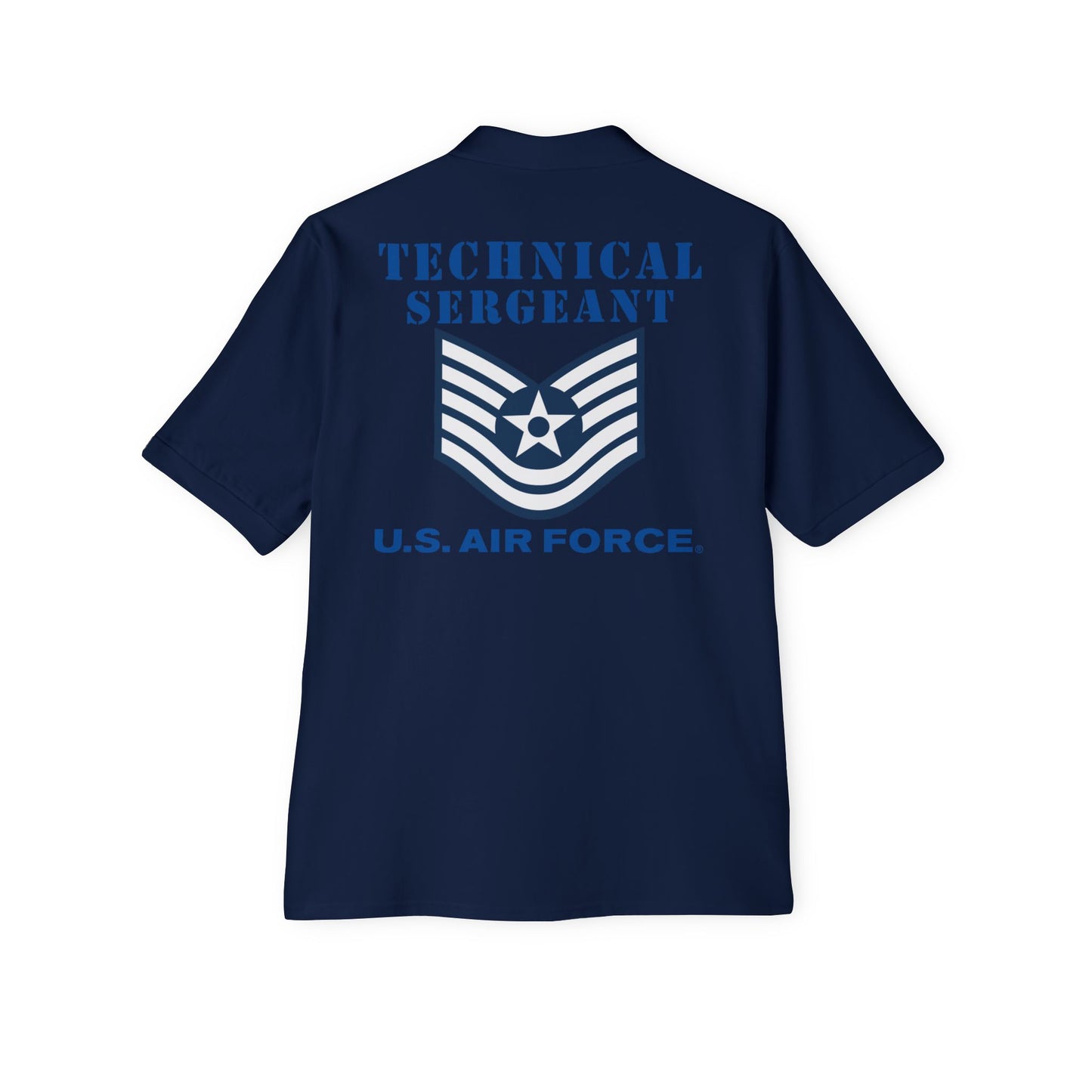 Men's Piqué Polo - USAF - Technical Sergeant (E6) - 2020 - US Air Force w Text X 300