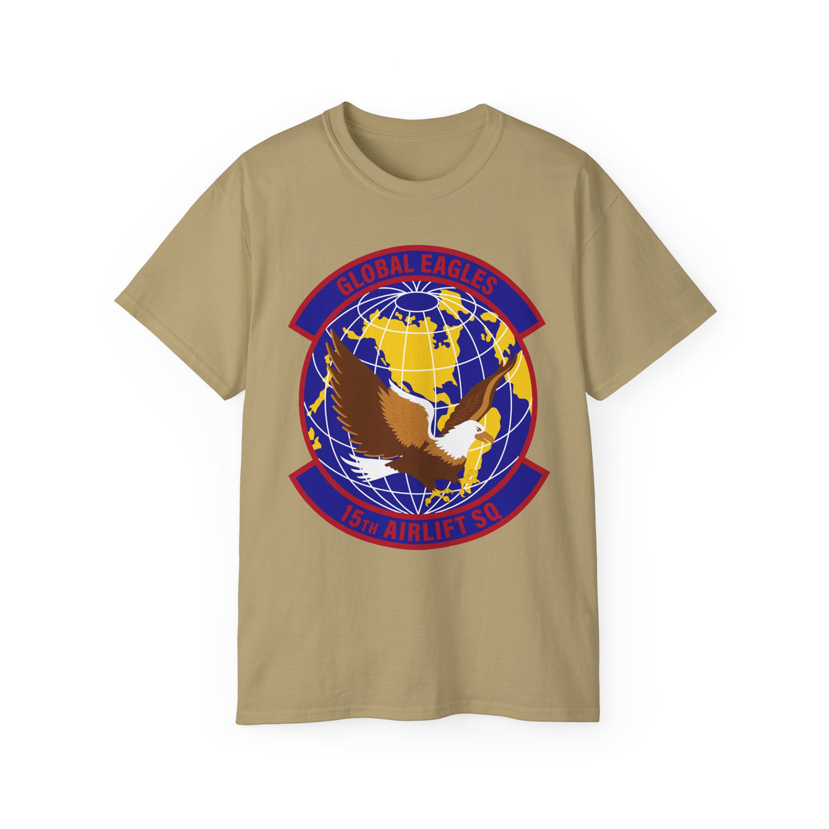 Unisex Ultra Cotton Tee - USAF - 15th Airlift Squadron wo txt