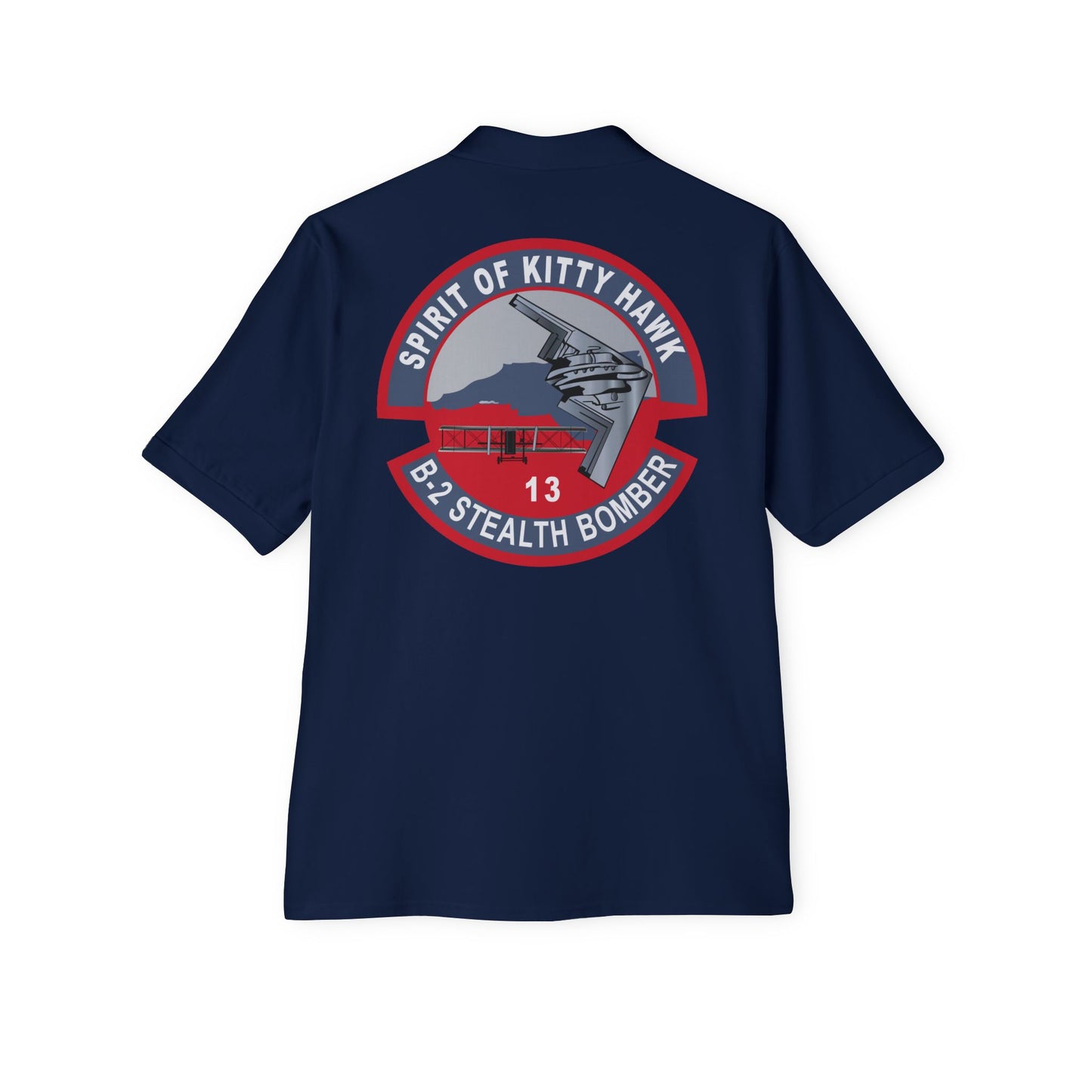 Men's Piqué Polo - USAF - B2 - Spirit of Kitty Hawk - Stealth Bomber wo txt X 300