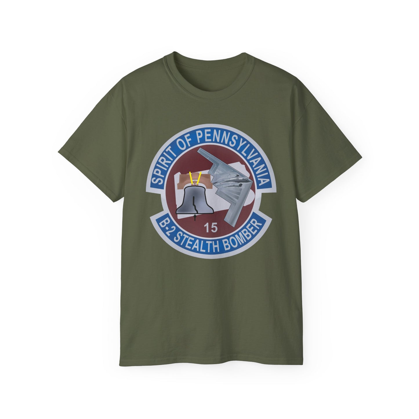 Unisex Ultra Cotton Tee - USAF - B2 - Spirit of Pennsylvania Stealth Bomber wo Txt X 300