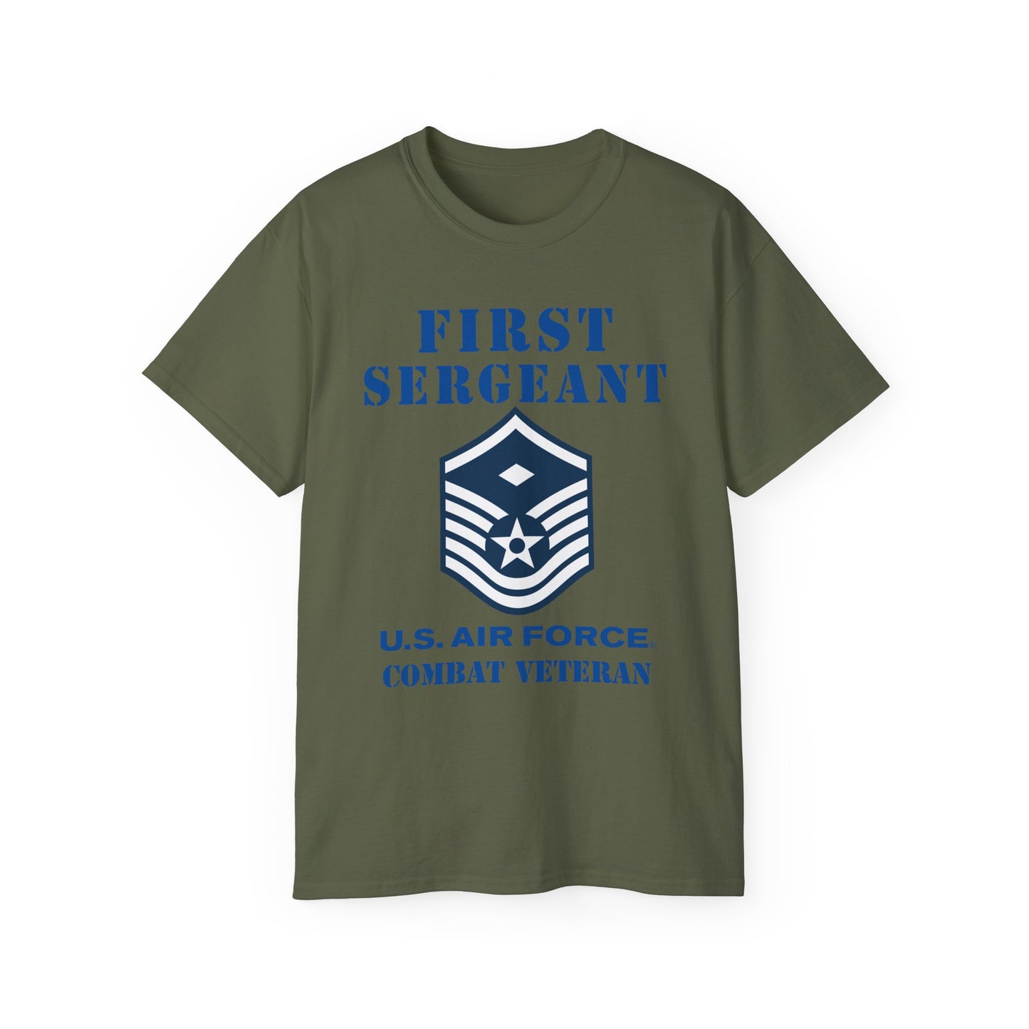 Unisex Ultra Cotton Tee - USAF - First Sergeant (E7b) - 2020 - Combat Veteran