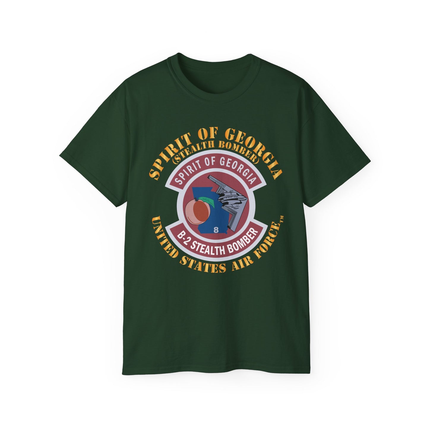 Unisex Ultra Cotton Tee - USAF - B2 - Spirit of Georgia - Stealth Bomber X 300