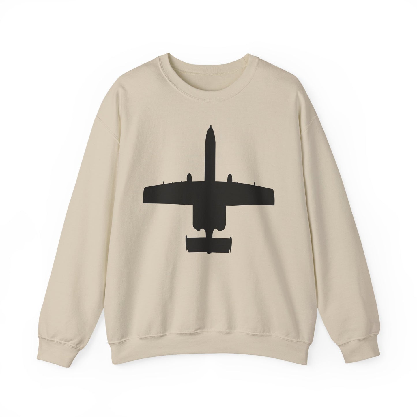 Crewneck Sweatshirt - Aircraft - USAF - A-10 Thunderbolt II - Top - Silhouette X 300