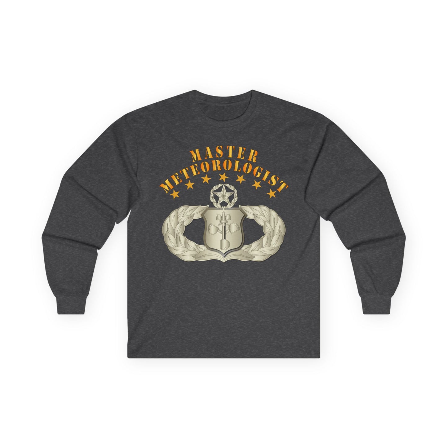 Unisex Ultra Cotton Long Sleeve Tee - USAF - Meteorologist - Master Badge wo DS