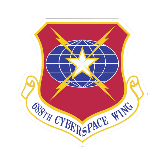 Kiss-Cut Stickers - USAF - 688th Cyberspace Wing wo Txt X 300