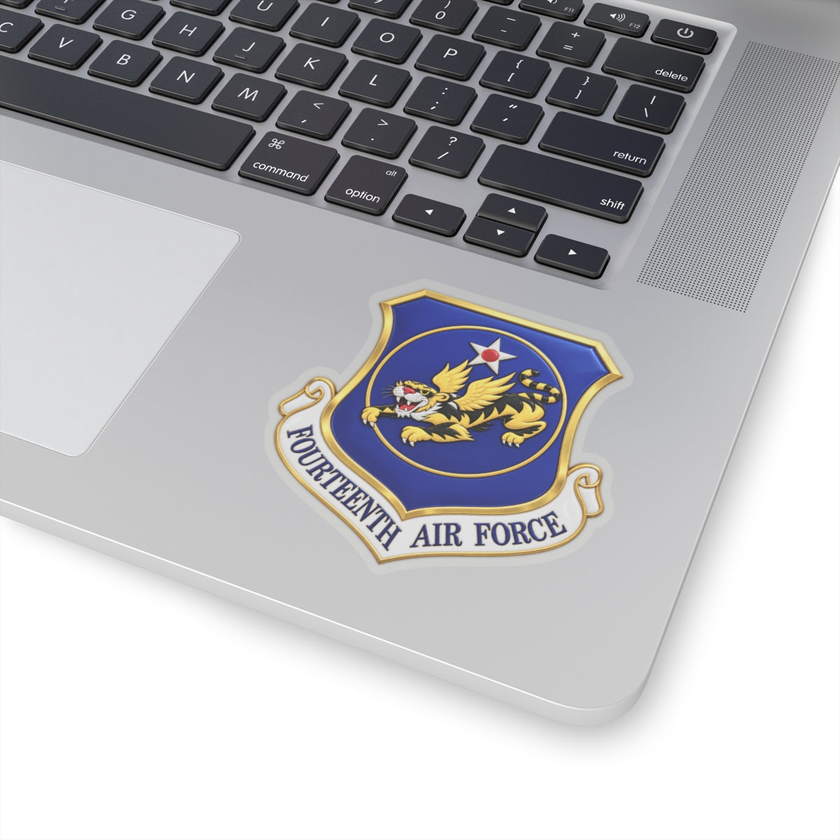 Kiss-Cut Stickers - USAF - 14th Air Force - Flying Tigers wo txt - 3D - Enhanced