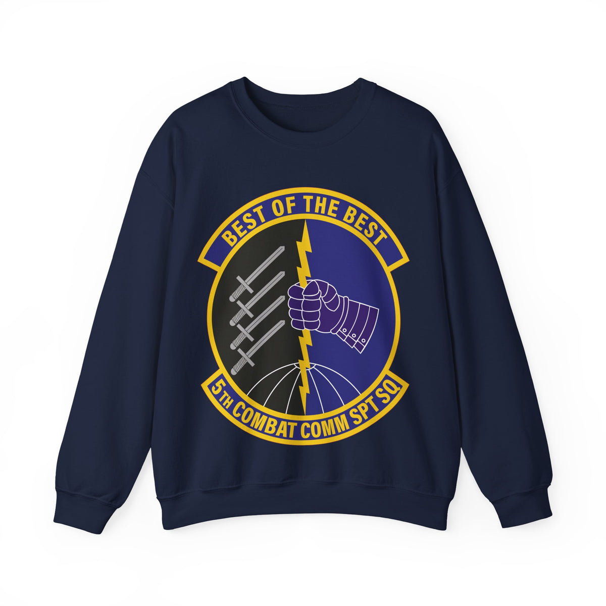 Crewneck Sweatshirt - USAF - 5th Combat Communications Support Sq wo txt X 300