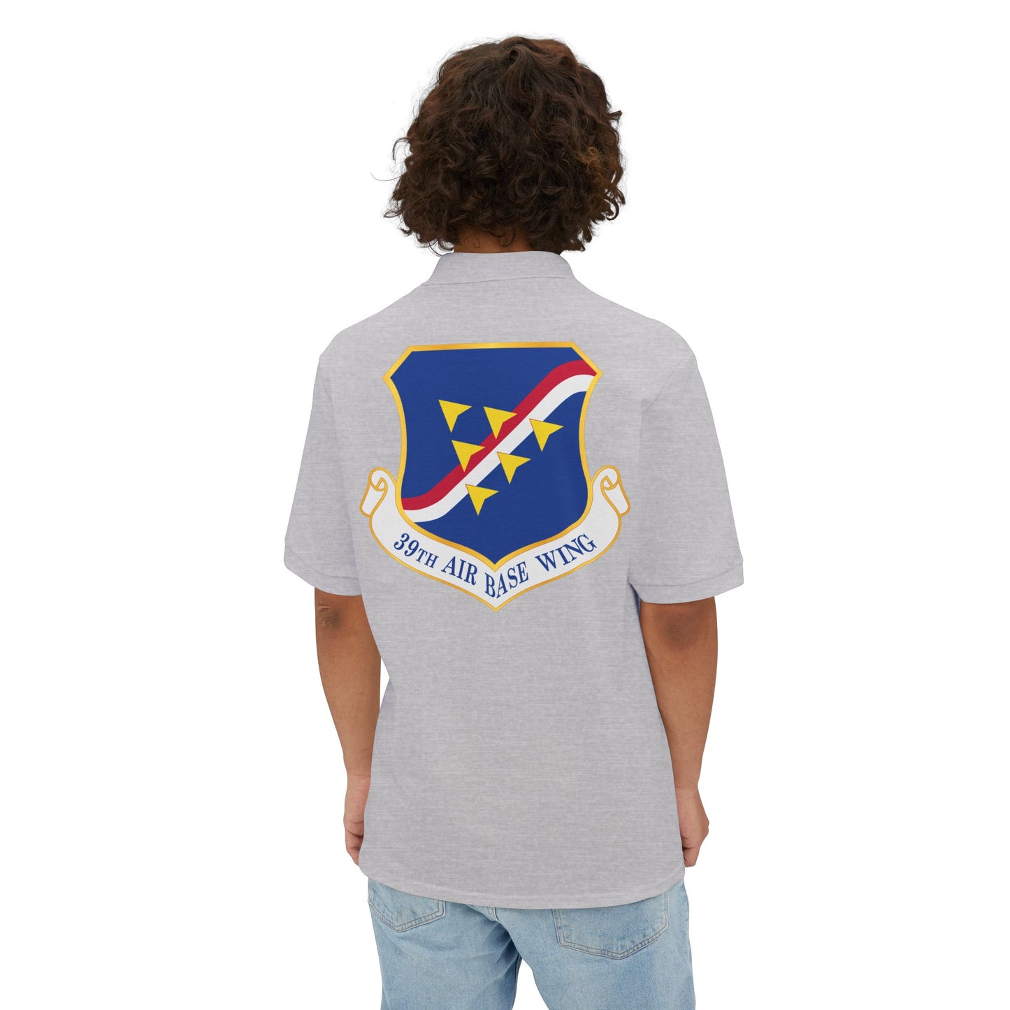 Men's Piqué Polo - USAF - 39th Airbase Wing wo Txt